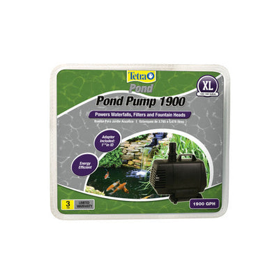 Tetra Water Garden Pump 1900 for Waterfalls Filters and Fountain Heads Black GPH - Pond