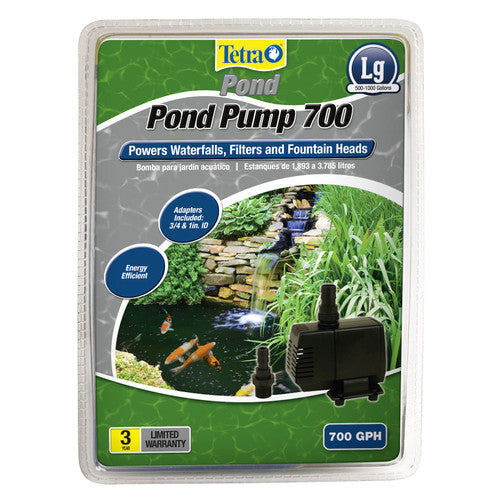 Tetra Water Garden Pump 700 for Waterfalls Filters and Fountain Heads Black GPH - Pond