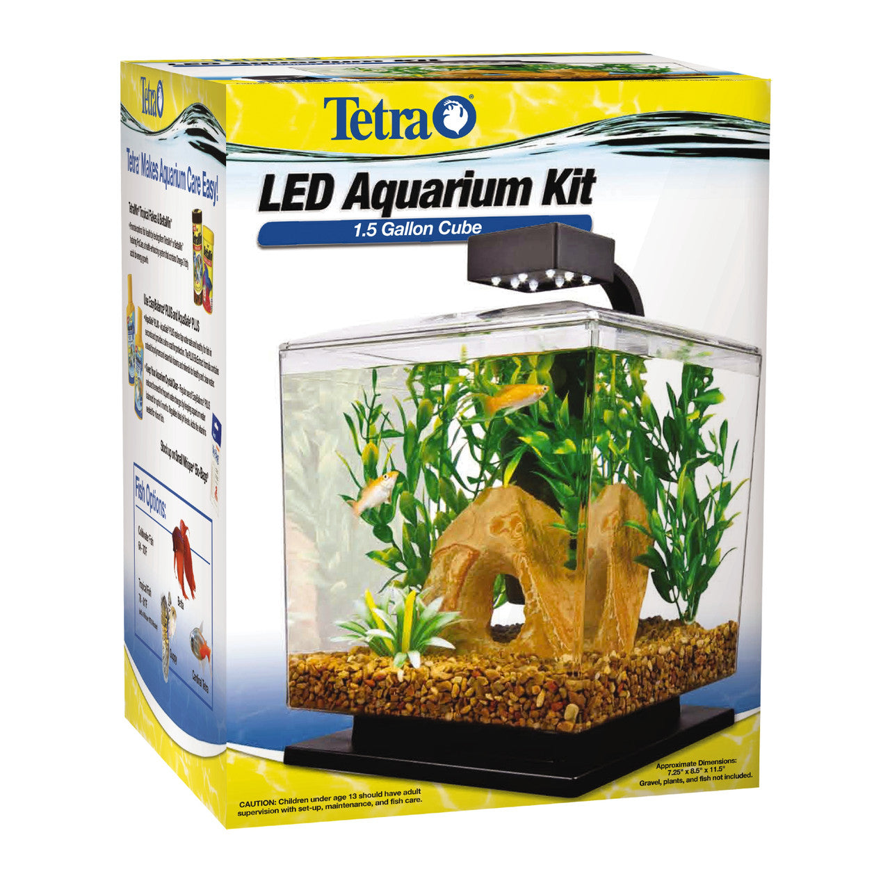 Tetra Water Wonders Aquarium Kit Clear, Black 1.5 gal