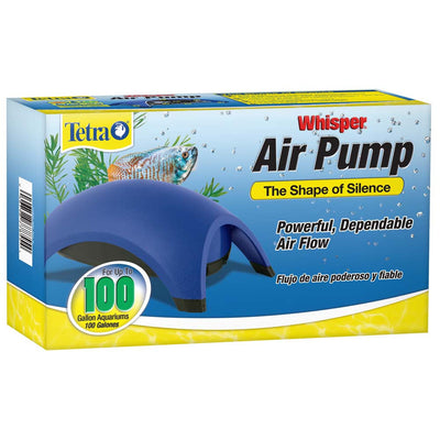 Tetra Whisper Aquarium Non-UL Air Pump Blue 100 Gallon