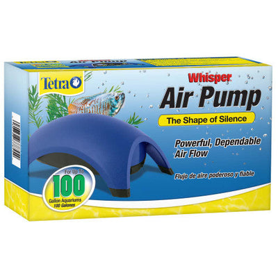 Tetra Whisper Aquarium Non - UL Air Pump Blue 100 Gallon