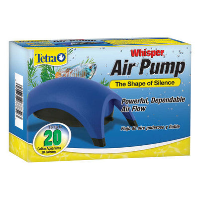 Tetra Whisper Aquarium Non - UL Air Pump Blue 20 Gallon