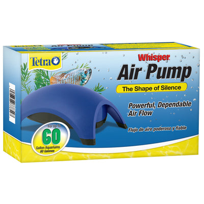 Tetra Whisper Aquarium Non-UL Air Pump Blue 60 Gallon