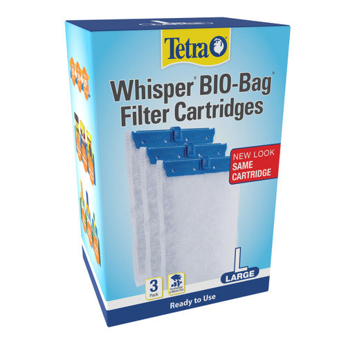 Tetra Whisper Bio - Bag Cartridge for IQ and PF Filters 3pk LG - Aquarium