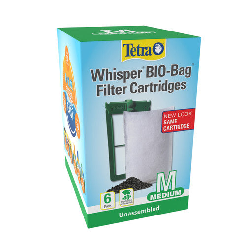 Tetra Whisper Bio - Bag Cartridge for IQ and PF Filters 6pk MD - Aquarium