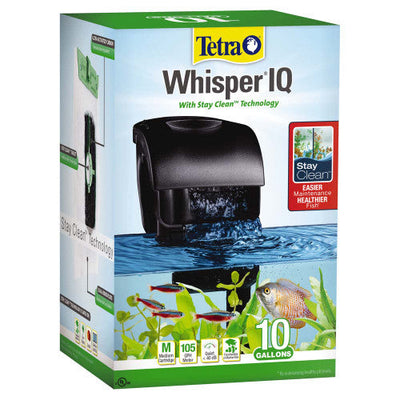 Tetra Whisper IQ 10 Power Filter Black 105 GPH - Aquarium