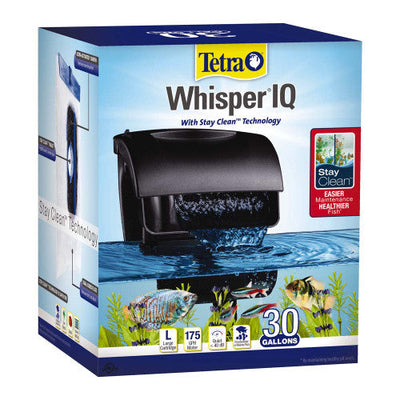 Tetra Whisper IQ 30 Power Filter Black 175 GPH - Aquarium