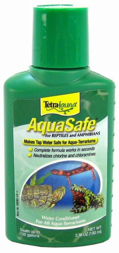 TetraFauna AquaSafe Water Conditioner for Reptiles and Amphibians 3.38 fl. oz