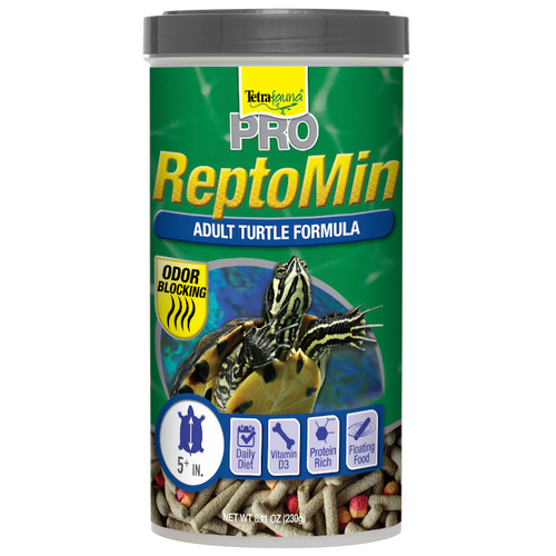 TetraFauna PRO ReptoMin Adult Turtle Formula Sticks Dry Food 8.11 oz - Reptile