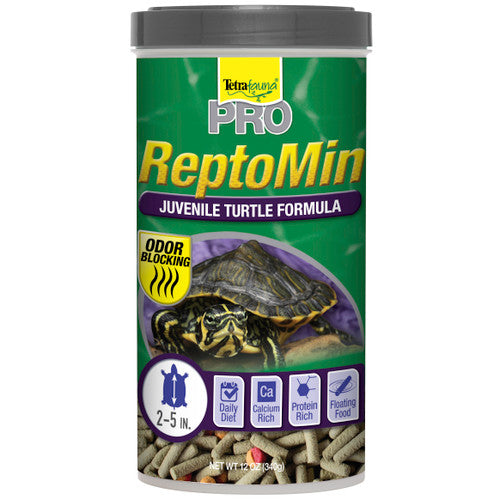 TetraFauna PRO ReptoMin Juvenile Turtle Formula Sticks Dry Food 12 oz - Reptile