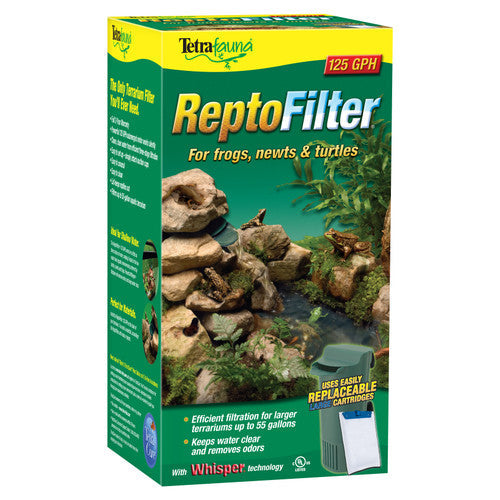 TetraFauna ReptoFilter for Frogs Newts & Turtles 125 GPH - Reptile