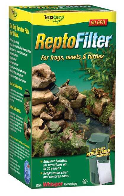 TetraFauna ReptoFilter for Frogs Newts & Turtles 90 GPH - Aquarium