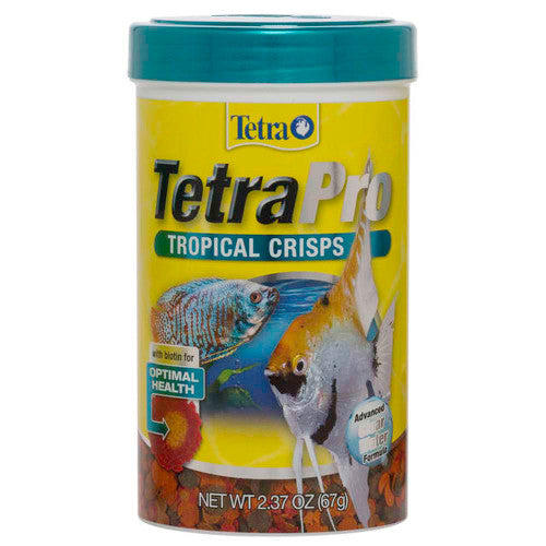 TetraPro Tropical Crisps Fish Food 2.37 oz - Aquarium
