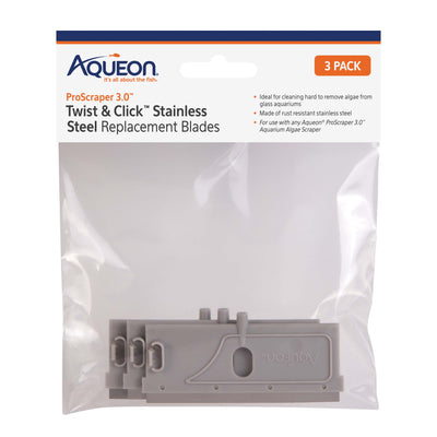 Aqueon ProScraper 3.0™ Twist & Click™ Stainless Steel Replacement Blades 015905002349