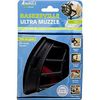 The Company Of Animals Baskerville Ultra Muzzle For Dogs - dogs 25 - 45 Lbs (size 3) - {L + x} - Dog