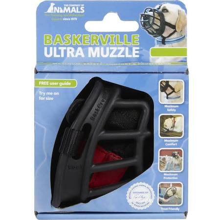 The Company Of Animals Baskerville Ultra Muzzle For Dogs-dogs 60-90 Lbs (size 5)-{L+x} 886284615204