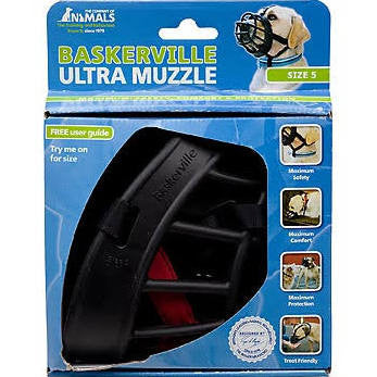 The Company Of Animals Baskerville Ultra Muzzle For Dogs - dogs 80 - 150 Lbs (size 6) - {L + x} - Dog