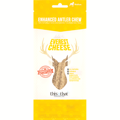 This & That Dog Enhanced Antler Chew Everest Cheese Medium