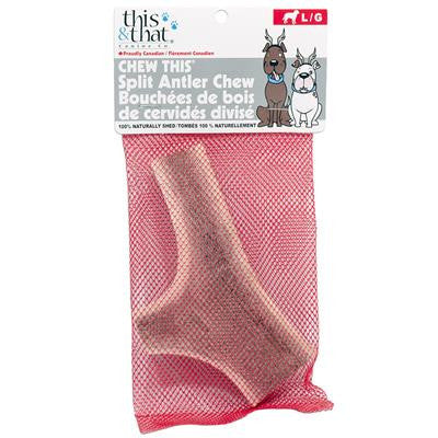 This & That Dog Toughest Antler Split 4.5oz {L + x}