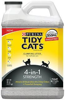 Tidy Cats Four-in-One Strength Litter 2/20lb Jug {l-1} 702038 070230167668