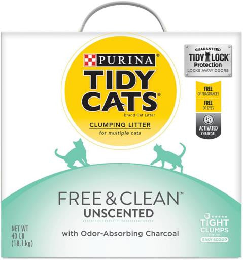 Tidy Cats Free & Clean Litter Box 40lb {L - 1}702122 - Cat