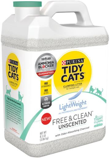 Tidy Cats Free & Clean Unscented Lightweight Litter 2/8.5lb {L - 1}702117 - Cat