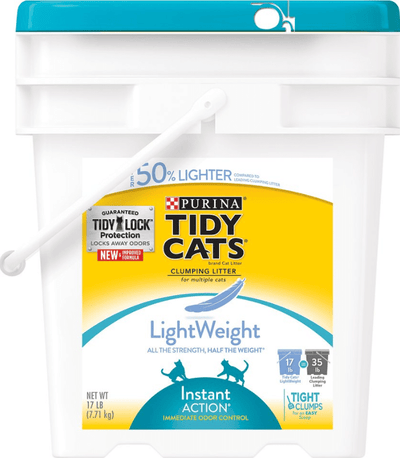 Tidy Cats Lightweight Instant Action Litter 17lb Pail {l-1} 702028 070230165046