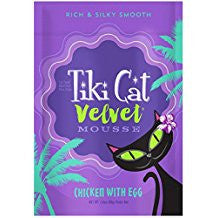 Tiki Cat Velvet Mousse Chicken/Egg 12/2.8z {L-1x} 759130 693804480118