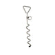 Titan Dog Tie Out Stakes for Loose Soil Spiral Silver 17