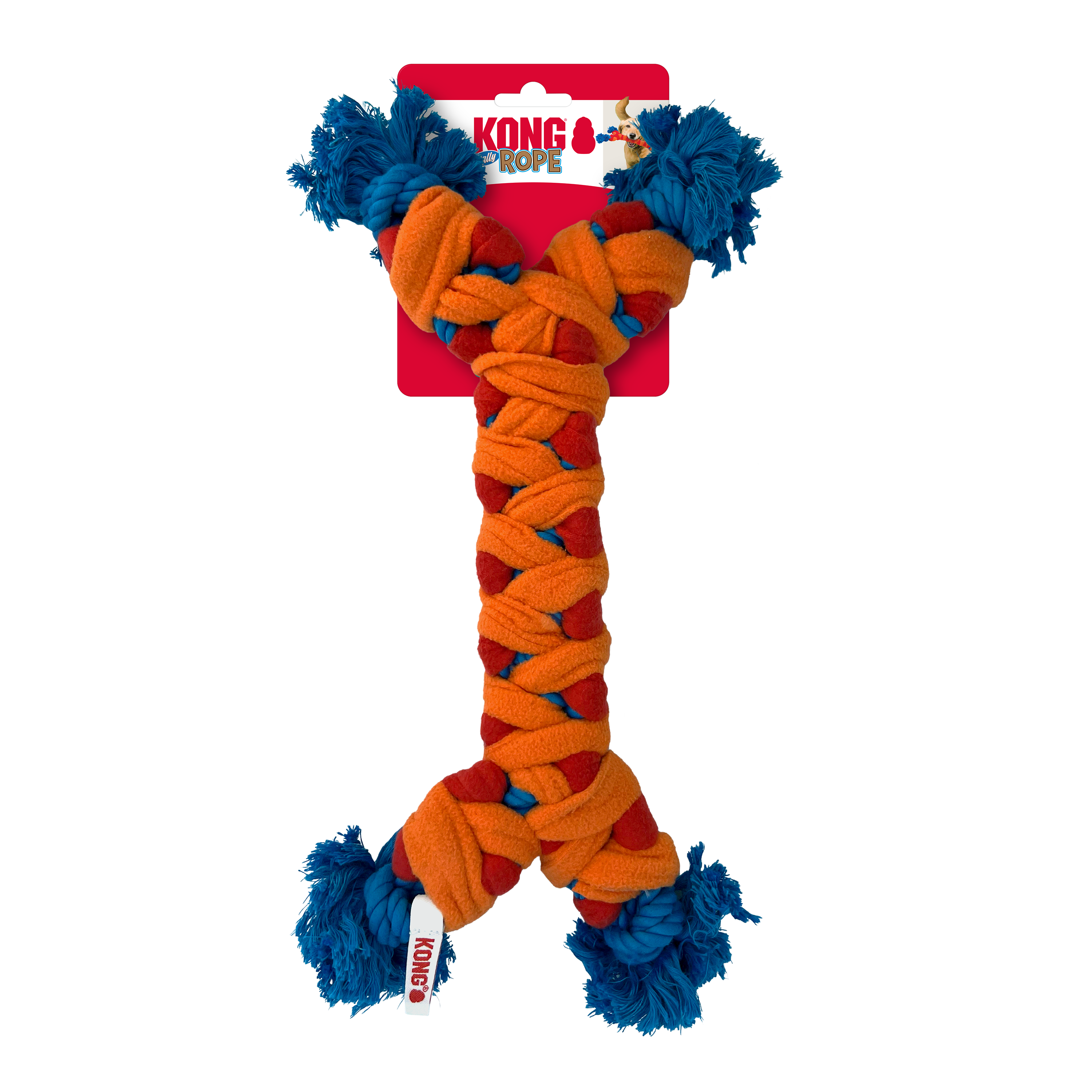 KONG Rope Rally Bone Red/Orange/Blue Medium – Pets Warehouse