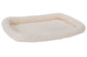 Fur Haven Pet Products Faux Lambswool Pet Crate Bolster Bed Cream Medium, 30In X 21 in 842229132526
