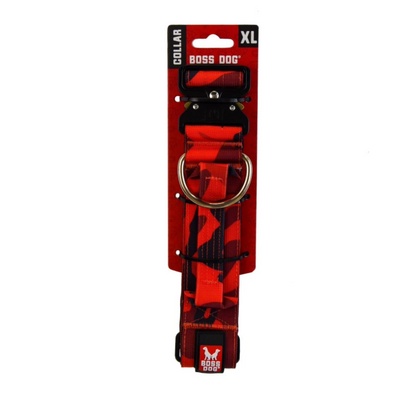 Boss Dog Tactical Adjustable Dog Collar Red Camo X-Large, 20-28 in 850030579249