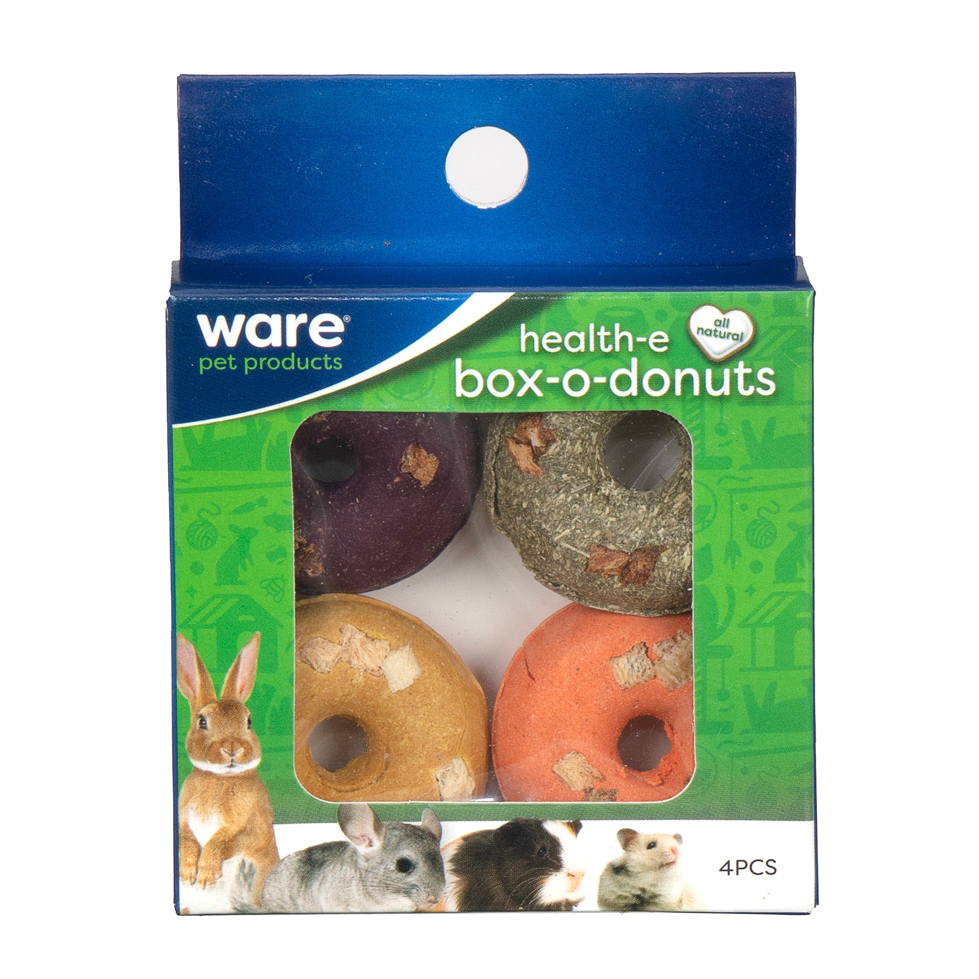 Ware Pet Products Health-e Box-O-Donuts Small Animal Chew Treat 791611131329