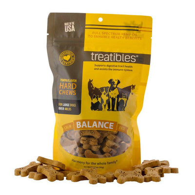 Treatibles Grain Free Large Pumpkin Chew 45ct {L + 1} 591003 - Dog