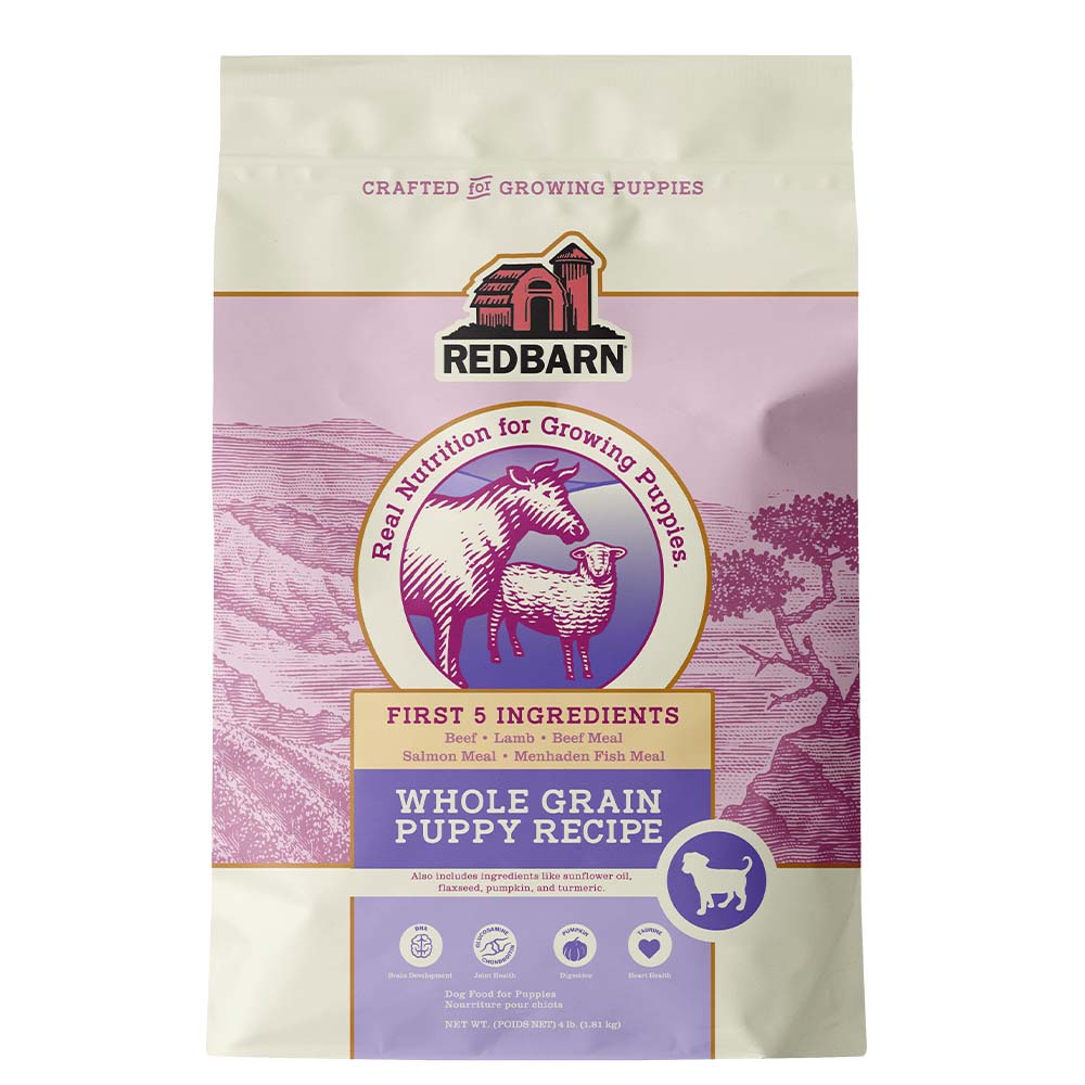 Redbarn Pet Products Whole Grain Puppy Dog Food 4 lb 785184125069