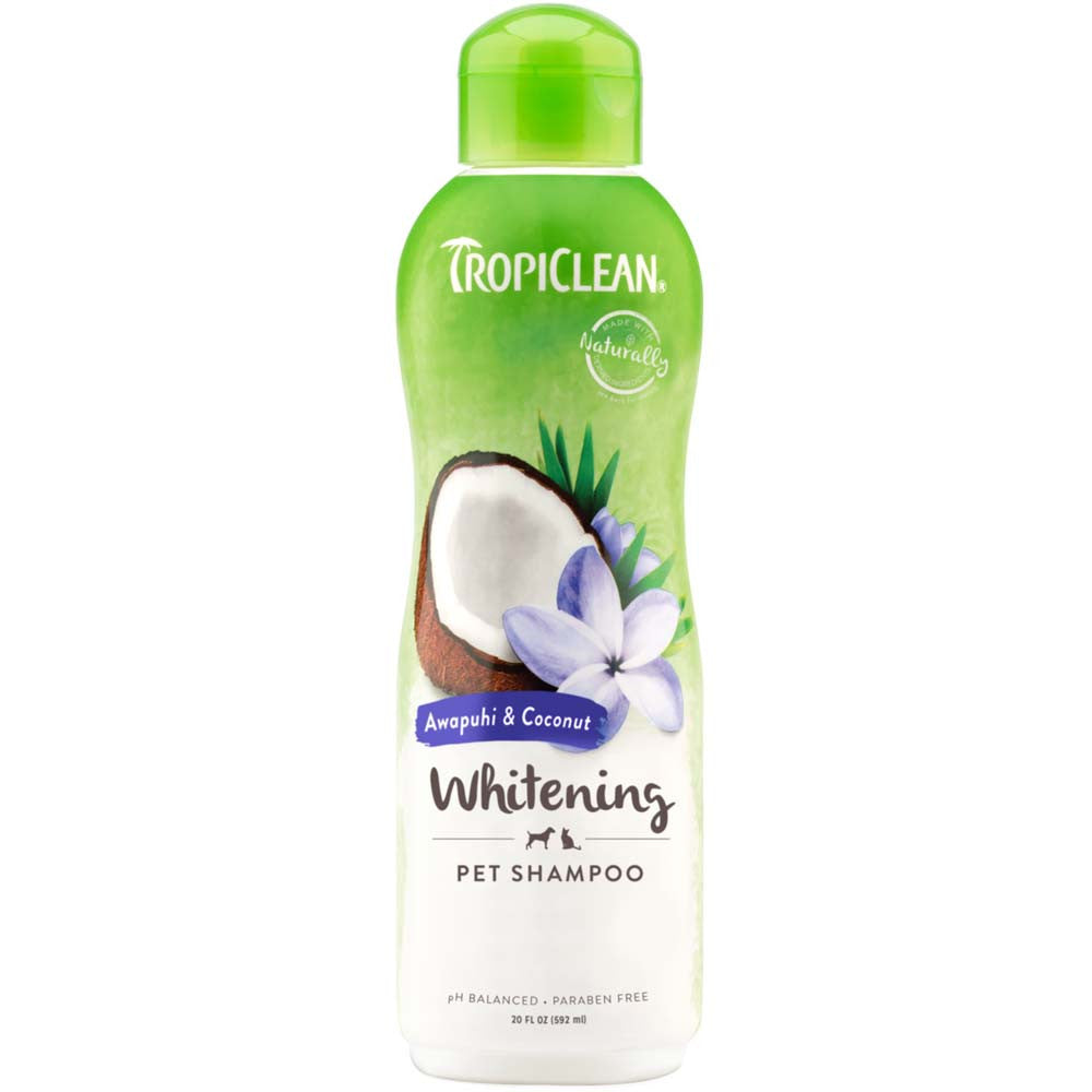 TropiClean Awapuhi & Coconut Whitening Shampoo for Pets 20 fl. oz
