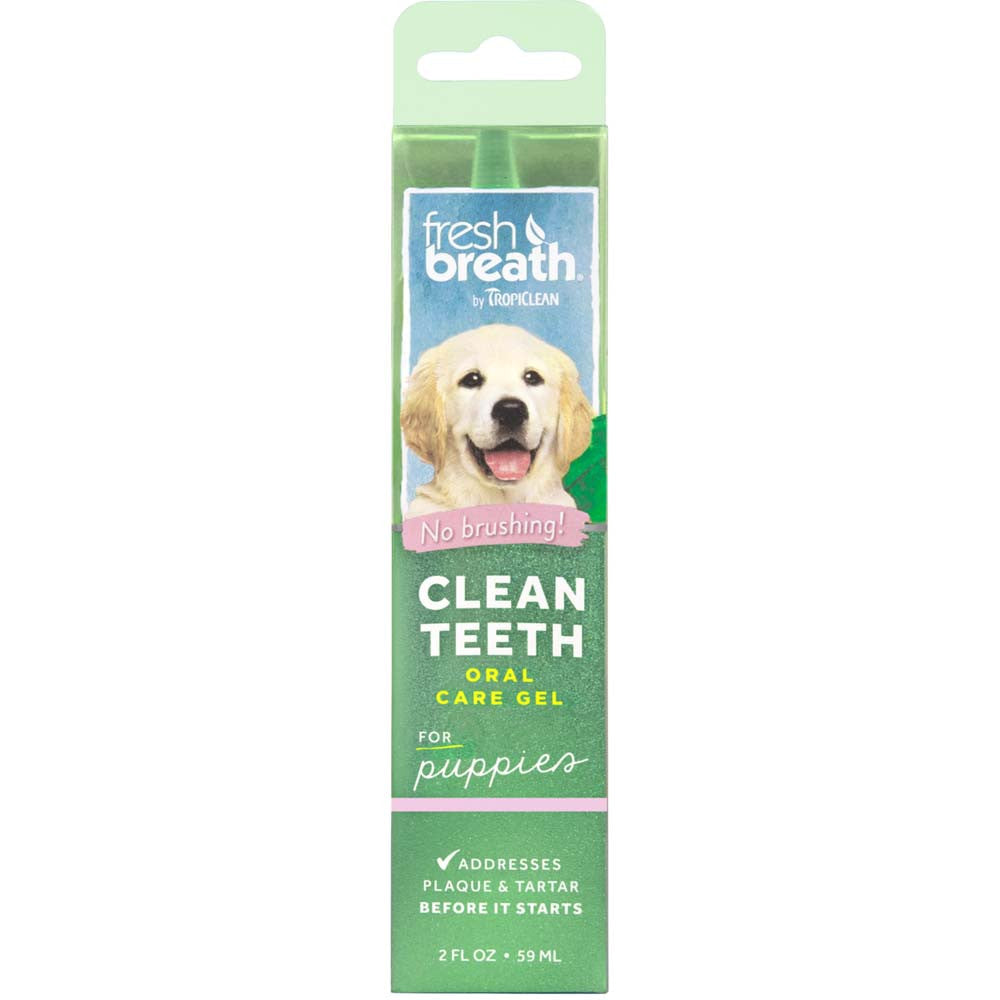 TropiClean Fresh Breath Brushing Dental & Oral Care Gel for Puppies 2 oz