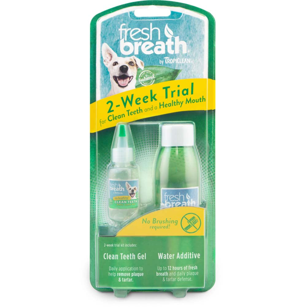 TropiClean Fresh Breath Dental Trial Kit for Dogs