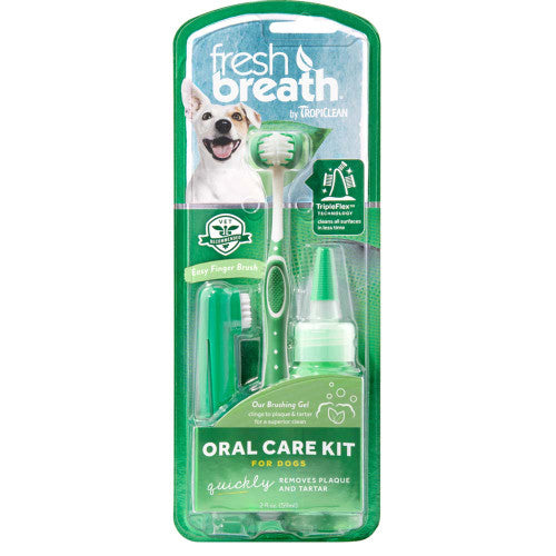 TropiClean Fresh Breath Oral Care Kit for Dogs LG - Dog