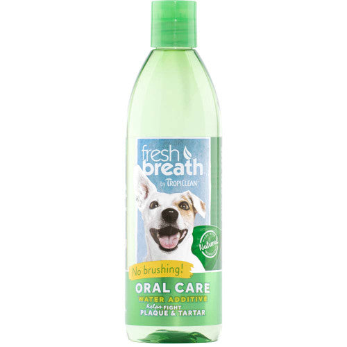 TropiClean Fresh Breath Oral Care Water Additive for Dogs 16 fl. oz - Dog