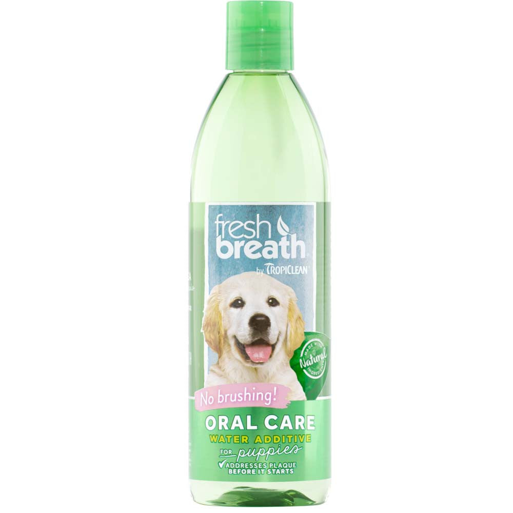 TropiClean Fresh Breath Oral Care Water Additive for Puppies 16 fl. oz