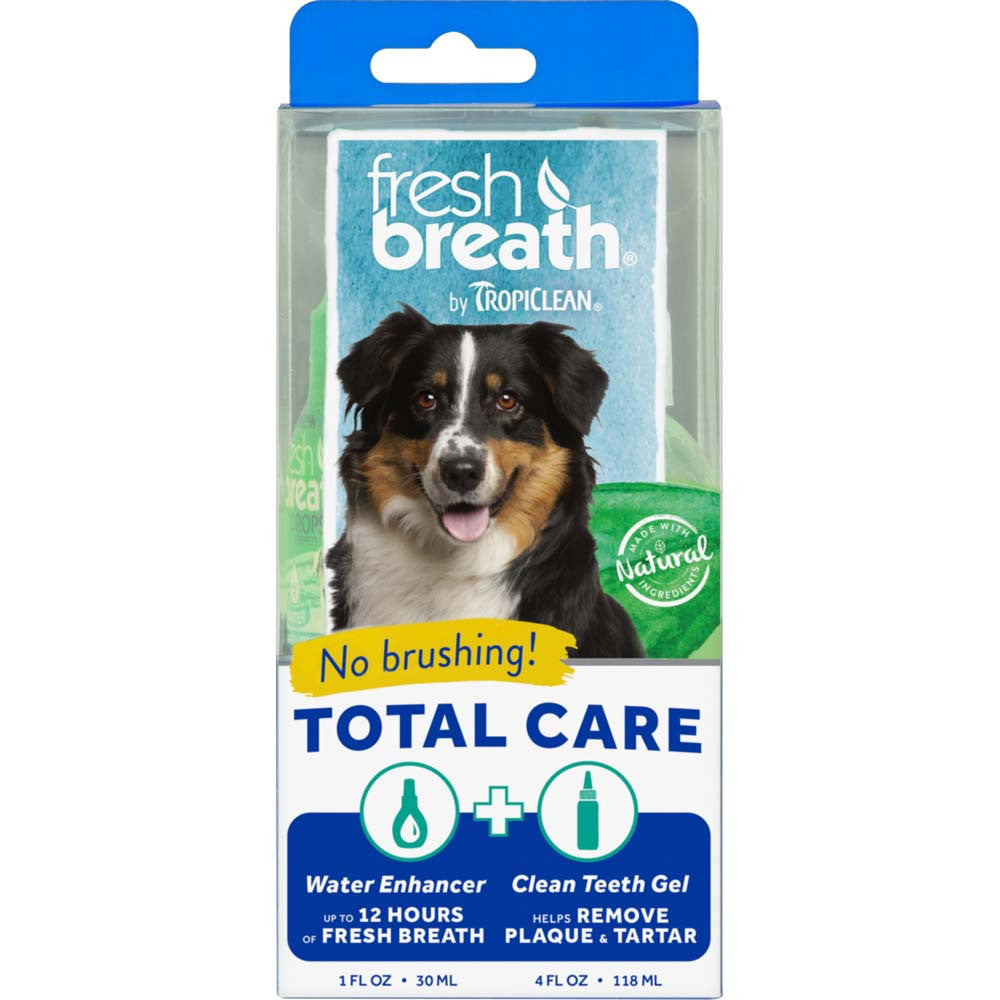 TropiClean Fresh Breath Total Care Oral Gel Kit for Dogs