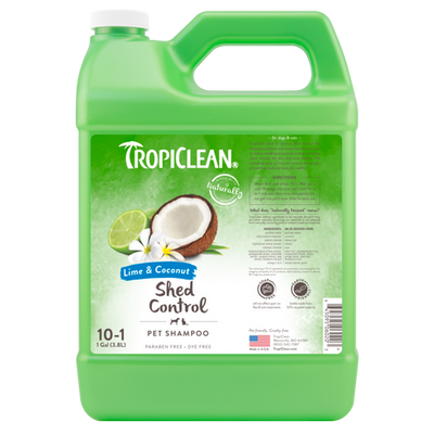 TropiClean Lime & Coconut Shed Control Shampoo for Pets 1 gal - Dog