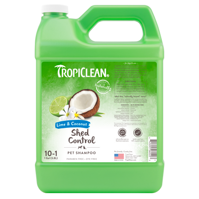 TropiClean Lime & Coconut Shed Control Shampoo for Pets 1 gal