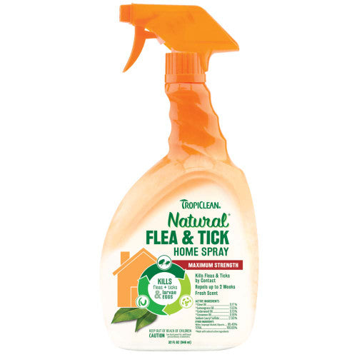 TropiClean Natural Flea & Tick Home Spray 32 fl. oz - Dog
