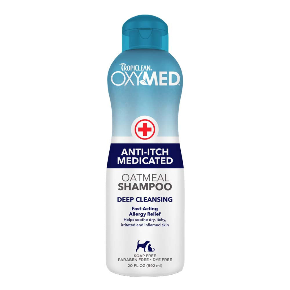 TropiClean OxyMed Medicated Anti Itch Pet Shampoo 20 oz