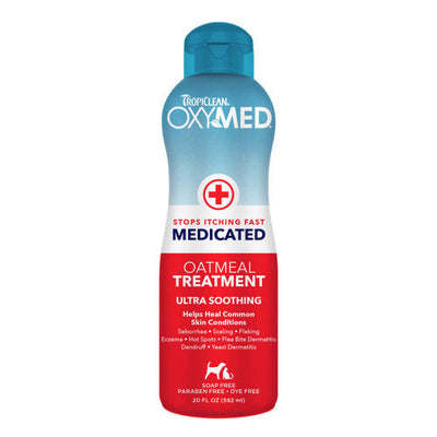 TropiClean OxyMed Medicated Anti Itch Treatment Pet Rinse 20 oz - Dog