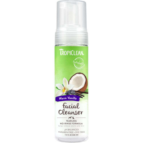 TropiClean Waterless Facial Cleanser for Dogs 7.4 fl. oz - Dog