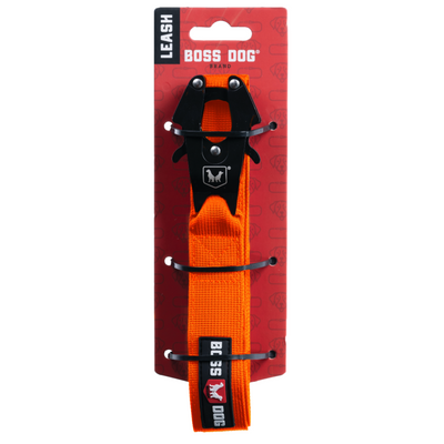 Boss Dog Tactical Dog Leash Hunter Orange 4 ft 850030579256