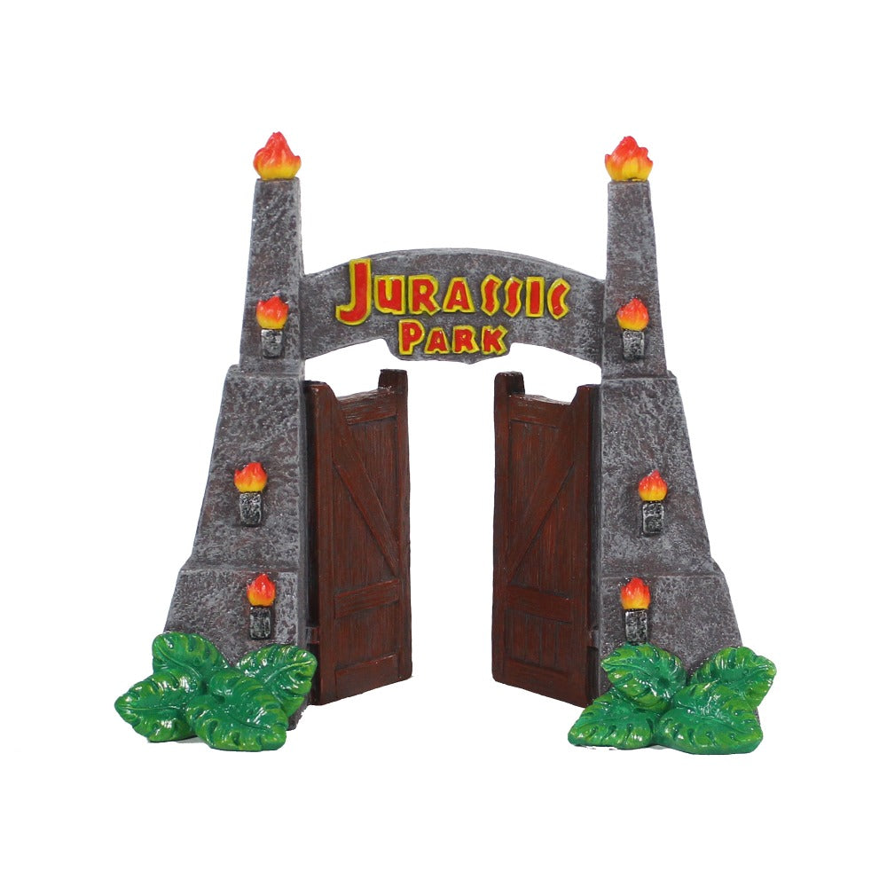 Penn-Plax Officially Licensed Universal Studios Jurassic Park Gates Décor Small 030172103322
